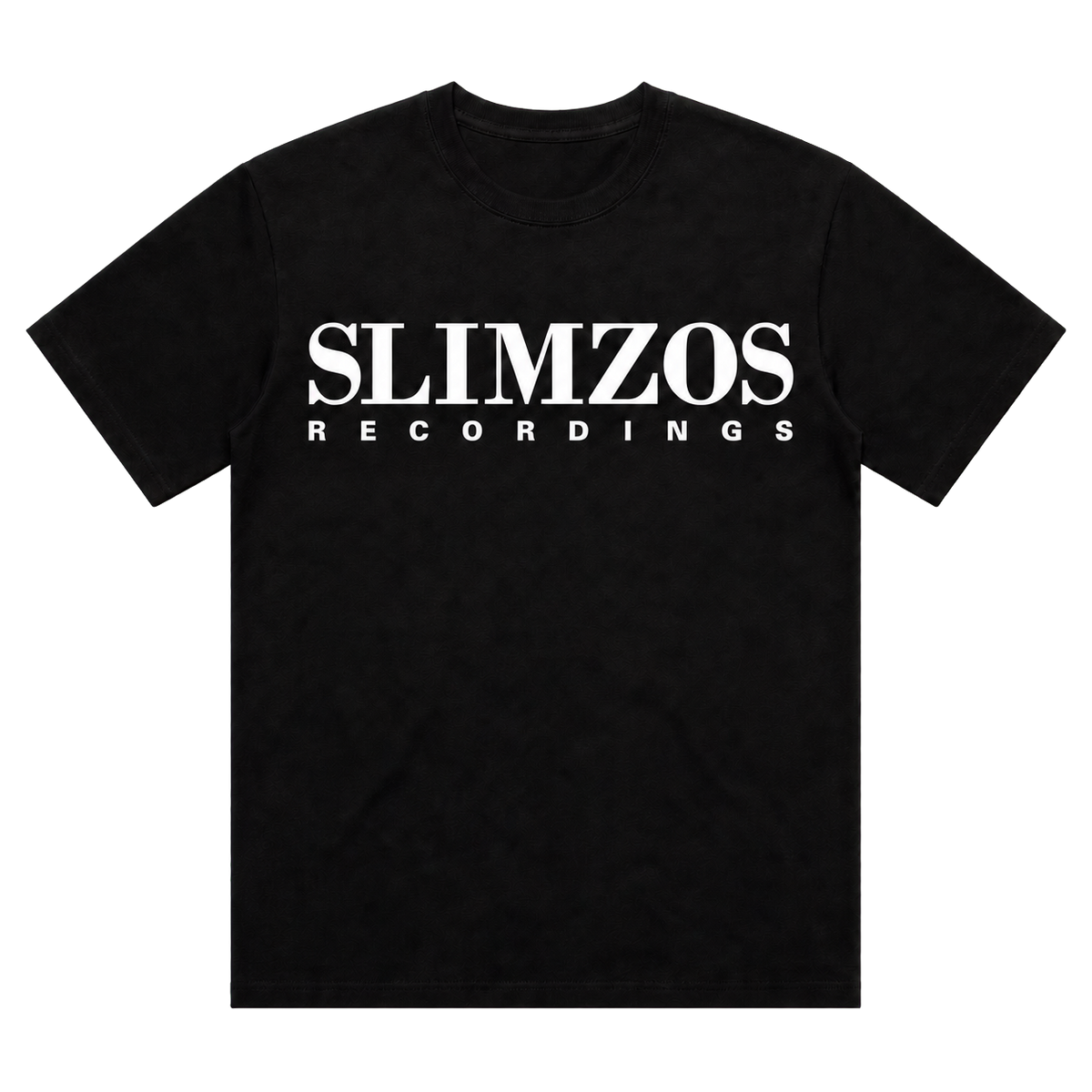 Slimzos Recordings Tee / Black (White Print)