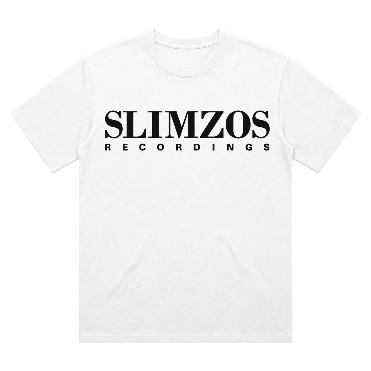 Slimzos Recordings Tee / White (Black Print)